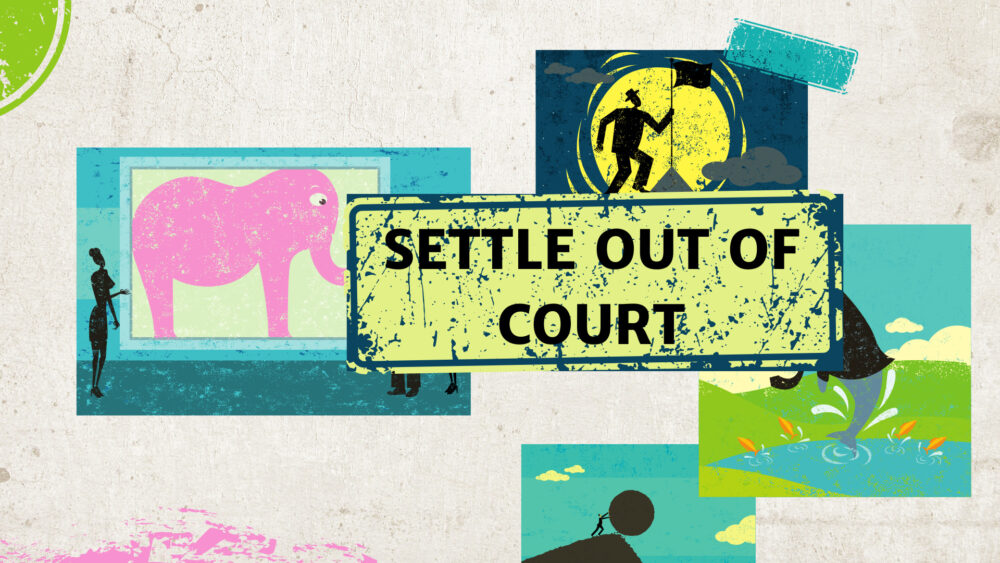 Settle out of courtイディオム